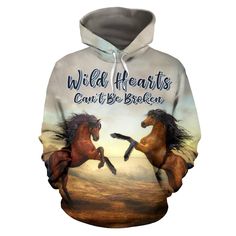 If you love Horses you need this Wild Hearts Can't Be Broken All Over Print Hoodie! We have sizes for Men - Women - Kids – BreakTheRulez  #art #horse #horses #hoodie #sweatshirts Hoodie Dresses, Barber Tools, Art Horse, Anime Hoodie, Youth Hoodies, Wild Hearts