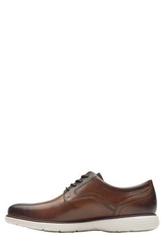 Finely textured leather elevates a smart derby featuring truTech design for superior arch support.True to size.M(medium)=D, W(wide)=E. Lace-up style Leather upper/textile lining/rubber sole Imported Men's Shoes Classic Fitted Synthetic Oxfords, Fitted Leather Derby Shoes For Work, Classic Synthetic Dress Shoes For Workwear, Classic Synthetic Dress Shoes For Work, Classic Synthetic Oxfords For Formal Occasions, Classic Synthetic Oxfords For Formal Wear, Classic Formal Synthetic Oxfords, Classic Synthetic Dress Shoes For Formal Occasions, Classic Synthetic Dress Shoes