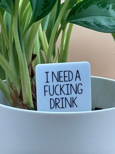 Plant Humor Hilarious, Plant Signs Decor, Plant Signs Funny, Plant Buisness Ideas, Cricut Plant Pot Ideas, Plant Accessories Diy, Funny Planters, Funny Plant Sayings, Plant Humor