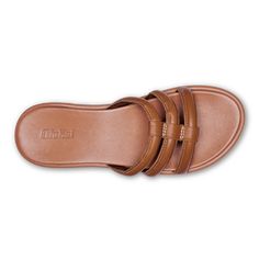 Slip into effortless style with the Tiare Slide, our most refined slide sandal. Crafted for ease, it features a sleek design with buttery soft leather that slips on instantly, making it perfect for any event—from a formal evening to a casual day around town. Inspired by the Tiare flower of Polynesia, this slide is designed for all-day comfort, blending luxury with functionality. The Tiare Slide is ideal for those who value chic and comfortable leather slide sandals. It can also dress up for form Classic Formal Slides For Summer, Formal Slides With Leather Footbed, Formal Leather Footbed Slides, Elegant Leather Slides With Cushioned Footbed, Classic Slip-on Mules For Vacation, Classic Leather Slides For Vacation, Classic Synthetic Sandals, Classic Slide Sandals With Leather Lining, Formal Slide Sandals With Leather Footbed