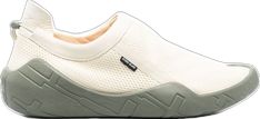 Sporty Beige Slip-on Sneakers, Sporty Slip-on Beige Sneakers, Beige Slip-on Sneakers For Sports, Beige Slip-on Sneakers For Casual Wear, Modern Slip-on Sneakers With Vibram Sole, Sporty Beige Slip-ons, Cream Low-top Slip-on Sneakers With Rubber Sole, Sporty Beige Slip-on Sneakers With Textured Sole, Beige Slip-on Sneakers With Branded Insole