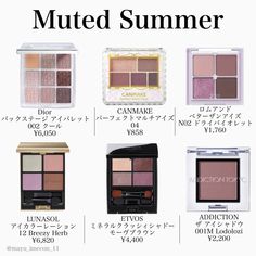 Soft Summer Lipstick, Soft Summer Makeup Looks, Muted Summer, Color Analysis Summer, Summer Skin Tone, Complexion Colors, Summer Eyeshadow