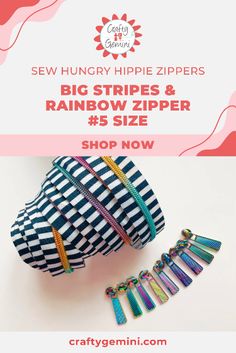 the sewing pattern is featured in this ad for sew hungry hippie zippers