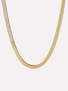 Herringbone Necklace - Ina Bold Gold Herringbone Necklace, Herringbone Chain, Herringbone Necklace, Necklace Simple, Carrie Bradshaw, Letter Necklace, Simple Necklace, Preppy Style, Simple Design