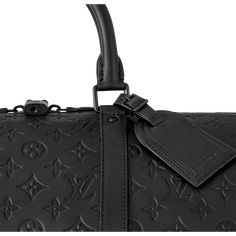 LOUIS VUITTON® - Keepall Bandoulière 50 - Black Good Insta Captions, Matte Black Hardware, Louis Vuitton Keepall, Louis Vuitton Official, Short Trip, Black Hardware, Luxury Handbags, Men's Collection, Embossed Leather