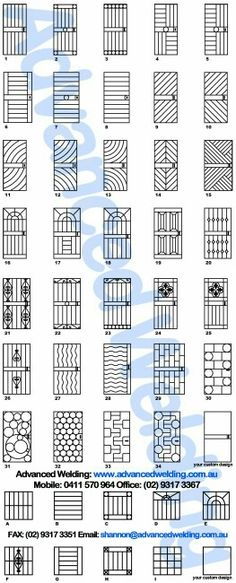 an image of different types of windows and doors with instructions to make them look like they are