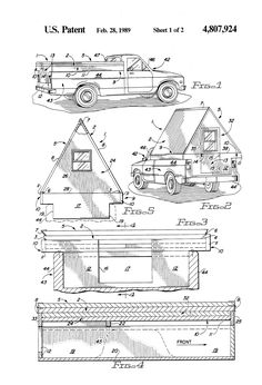 the blueprint drawing shows two different types of cars, one with a flat bed