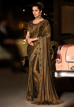 Brown silk festival wear saree 6012  Desc:  Color : Brown Fabric : Silk Wash Care : Dry clean Sleeve Style : Short Sleeve Long Sleeves : Done only in Custom Stitch Sleeves Lining : Done only in Custom Stitch Bust Size : 32 to 42 Inches Occasion : Festival   Kitty Party   Sangeet   Party Wear   Engagement   Reception   Ceremonial. With Express Free Shipping and Custom Stitching, Buy Indian Wedding Party Wear Saree Brown silk festival wear saree 6012 online in USA, UK and Canada from KollyBollyEth Heavy Work Saree, Pearl Work Saree, Party Wear Sarees Online, Sequence Saree, Latest Designer Sarees, Heavy Work, Designer Sarees Online, Net Saree, Saree Trends