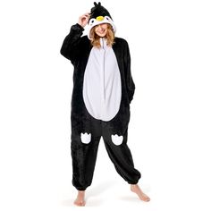 PRICES MAY VARY. CUTE PENGUIN DESIGN: The cute and striking penguin animal onesies are designed with a hat that features big eyes, yellow mouth, lovely hair and pink blush, which can achieve realistic effects. It will leave some unforgettable memories and interesting photos for your cosplay party; WARM AND COSY: Made of premium plush material, the loose design allows you to move flexibly while staying stylish and comfortable. And the thick plush material will keep you warm during the cold winter Adult Onesie Pajamas Cat, Women Penguin Costume, Animal Halloween Costume, Animal Onesies, Animal Halloween Costumes, Penguin Design, Animal Onesie, Xmas Pajamas, Unisex Onesies