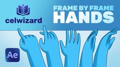 several hands are reaching up to touch the wall with their fingertipss, and there is an ad that reads frame by frame hands