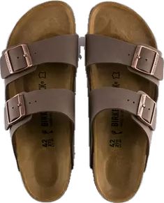 Brown Double Strap Casual Slides, Brown Double Strap Slides For Spring, Casual Brown Flat Footbed Sandals, Casual Brown Sandals With Textured Footbed, Birkenstock Arizona Mocha, Neat Casual Outfits, Shoe Shopping, Birkenstock Sandals Arizona, College Fits