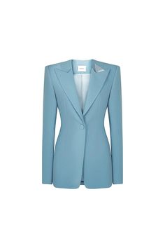 The sharp, clean lines of this blazer exude elegance and sophistication, while the structured square shoulders provide a powerful and confident silhouette. Made from premium crepe fabric, this blazer offers both style and comfort. Perfect for any occasion, this blazer will make a statement wherever you go. Square Shoulders, Buy Clothes Online, Mean Blvd, Crepe Blazer, Satin Top, Crepe Fabric, Online Fashion Stores, Designer Collection, Clean Lines