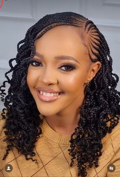 Half Goddess Braids, Conrows Lines And Braids 2024 With Curls, Carrot Hairstyles For Black Women, Cornrow Updo On Natural Hair, Carrot Hairstyles, Latest Braided Hairstyles