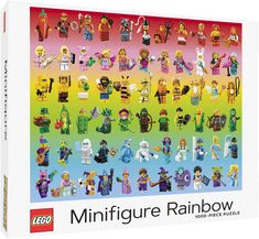 LEGO® Minifigure Rainbow Puzzle 1,000-Piece Puzzle Lego Rainbow, Lego Puzzle, Shop Lego, Bedroom Redo, Color Puzzle, Lego Builder, Lego Bricks, Lego Toys, Lego Minifigure