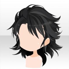 an anime character with long black hair