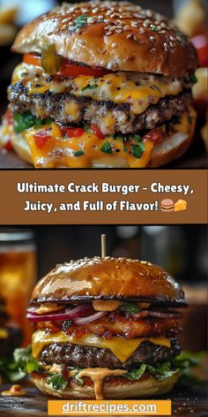 the ultimate cheeseburger recipe is ready to be eaten