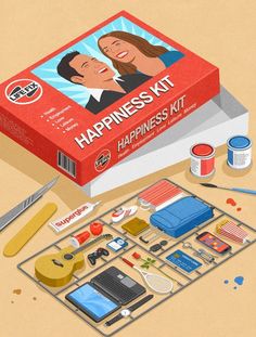 an image of a book with the title happyness kit on it