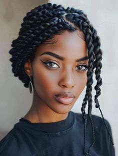 Afro Hairstyles For Women, Short Hair Braid Styles, Braids 2024, Best Braid Styles, Hair Twists, Short Choppy Haircuts, Different Braids, Protective Hair, Braid Inspiration