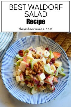 the best salad recipe with apples, cranberries and walnuts