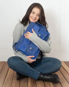 Sky Blue Laptop Bag Women Blue Leather Messenger Bag Soft - Etsy Blue Satchel Shoulder Bag With Luggage Sleeve, Blue Rectangular Laptop Bag With Luggage Sleeve, Blue Laptop Bag With Luggage Sleeve, Blue Rectangular Laptop Bag For On-the-go, Blue Satchel Briefcase, Everyday Blue Leather Laptop Bag, Blue Leather Laptop Bag For Everyday Use, Blue Leather Satchel Backpack, Blue Leather Laptop Bag For Daily Use