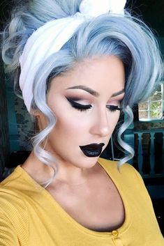 "Timeless Hairstyles Inspired by Iconic Celebrities"
"How to Find the Perfect Hairstyle for Your Face Shape" 80's Hairstyles, Boys Dyed Hair, Boys Blue Hair, Lipstick Looks, Rockabilly Hair, Black Lipstick, Pin Up Hair, Tattoo Cover, Bandana Hairstyles