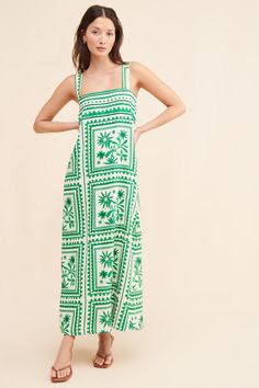 Rent Losas Maxi Dress from Nuuly. Pick 6 items for $98/month. Free shipping + returns. Green Summer Dress With Straight Neckline, Chic Green Square Neck Dress, Green Spring Dress With Straight Neckline, Chic Square Neck Maxi Dress For Vacation, Casual Green Dress With Straight Neckline, Chic Green Sundress With Square Neck, Green Square Neck Maxi Dress For Vacation, Summer Maxi Dress With Square Neck For Casual Occasions, Casual Summer Maxi Dress With Square Neck