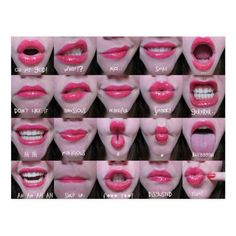 many images of different lips and mouth shapes with the words, how do you use them?