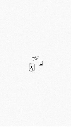 a black and white drawing of two squares