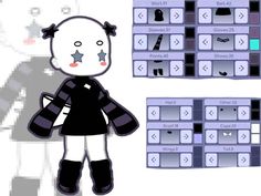 an image of a cartoon character next to a computer keyboard and mouse control panel with buttons on it