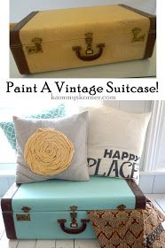 an old suitcase turned into a decorative pillow