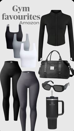 Gym Attire Women, Minimalist Gym, Amazon Activewear, Gym Outfit Ideas, My Gym, Gym Attire, Stylish Activewear