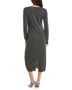 Price As Marked Color/Pattern: Chalkboard Heather Approximately 51In From Shoulder To Hem Model Is 5'11 And Is Wearing A Size Medium. Measurements May Vary Slightly By Size. Design Details: Vented Back Hem Slip-On Styling 100% Cashmere Dry Clean Only Imported