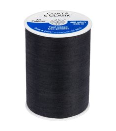 The Coats & Clark All Purpose       Thread will take care of your sewing needs Made of high quality polyester, this thread is strong and long enough to be used on all types of fabrics It is designed for hand and machine sewing and comes in assorted colors to suit your requirements So bring home this dual duty thread for a trouble - free sewing experienceBrand: Coats & ClarkIncludes 400 yards of   Thread35 WeightMachine Needle: 11 or 14Hand Needle: 7 or 8Available in a variety of colors, each sol Weight Machine, Machine Sewing, Order Up, Free Sewing, Sewing Supplies, Take Care Of Yourself, Take Care, Thread, Sewing