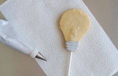 How to Make Light Bulb Cookies ... on a stick! | Bake at 350°