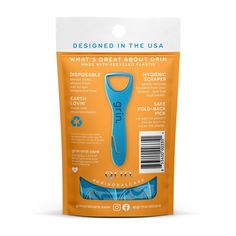 Grin Oral Care Tongue Cleaner - Trial Size - 4ct : Target Oral Care Products, Nothing But Love, Being Better, Tongue Health, Save The World