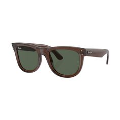 Subvert expectation and follow your own path in Ray-Ban� Wayfarer Reverse RBR0502S Sunglasses. This reimagining of the iconic Ray-Ban Wayfarer has the same style but features concave lenses and frames rather than the traditional convex shapes. The molded acetate frames follow the curve of your cheekbones more closely, creating a more universal fit that complements your facial structure. Otherwise, the usual Wayfarer subjects are here: forward-facing metal rivet accents, the classic temple shape, Modern Brown Wayfarer Sunglasses, Brown Wayfarer Sunglasses With Tinted Lenses, Brown Wayfarer Sunglasses With Anti-reflective Lenses, Brown Anti-reflective Wayfarer Sunglasses, Modern Brown Sunglasses For Outdoor, Outdoor Wayfarer Sunglasses With Gradient Lenses, Brown Sunglasses Men, Follow Your Own Path, Gentlemen Style