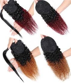 Top Grade Human Hair Wigs, Human Hair Closures, Human Hair Bundles and More | Thriving Hair Ponytails Curly Hair, Drawstring Ponytail, Curly Hair Extensions, Clip In Ponytail, Ponytail Extension