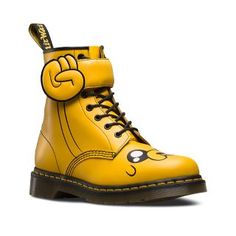 1460 JAKE D ADVENTURE TIME BOOT. Yellow Ankle Boots, Fall Winter Shoes, Yellow Boots, Dog Boots, Short Leather Boots, Boot Straps, Dr Martens Boots, Before Midnight, Ankle Strap Shoes