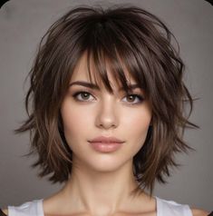 Layer Haircut, Messy Bob, Bob Cuts, Haircuts For Women Over 50, Hairstyles And Haircuts, Choppy Bob, Choppy Bob Hairstyles