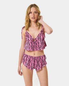 BB x Ashley Williams Tattoo Print Luxury Satin Crop Cami and Short Set – Bluebella - US Bold Tattoo, Satin Eye Mask, Thigh Harness, Thigh Chain, Ashley Williams, Soft Cup Bra, Soft Bra, Cropped Cami, Capsule Collection