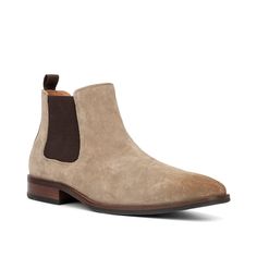 Vintage Foundry-Evans Chelsea Boot Be hooked to the trendy look of the Vintage Foundry Evans Chelsea boot. A suede upper, dual elastic panels, modern square toe, and durable rubber sole make this pull-on boot stylish and cozy. Suede Slip-on Boots With Heel Pull Tab, Winter Suede Ankle-high Chelsea Boots, Casual Chelsea Boots With Suede Lining For Fall, Modern Brown Suede Boots, Fall Suede Slip-on Chelsea Boots, Fall Slip-on Suede Chelsea Boots, Brown Square Toe Chelsea Boots For Winter, Modern Brown Winter Boots, Casual Brown Chelsea Boots With Heel Pull Tab