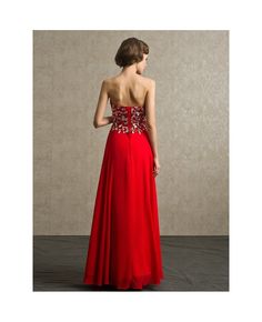 Shop high quality red beaded stones sweetheart long chiffon bridal party dress exclusive online. Custom-made any size or color. Pro since 2009. Red Chiffon Evening Dress For Prom, Red Chiffon Dress With Fitted Bodice, Red Sweetheart Neckline Bridesmaid Evening Dress, Red Sweetheart Neckline Bridesmaid Dress, Red Bridesmaid Evening Dress With Sweetheart Neckline, Red Chiffon Evening Dress For Wedding, Chiffon Evening Dress With Sweetheart Neckline For Banquet, Red Strapless Evening Dress For Bridesmaid, Red Strapless Bridesmaid Evening Dress