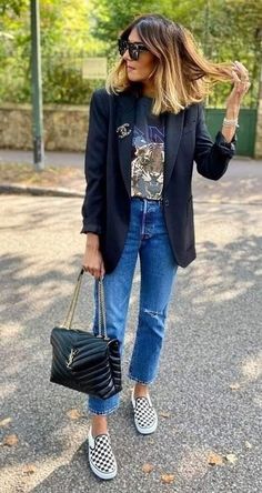 Blazer Outfit, Fashion Mistakes, Blazer Outfits, Looks Style, Black Blazer, Mode Inspiration, Work Fashion, Outfits Casuales