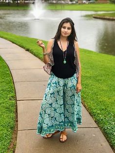 Green Bead Necklace, Tropical Motifs, Churidar Neck, Skirt And Top Dress, Western Wear Outfits, Jeans Outfit Women, Frock Patterns, Long Kurti