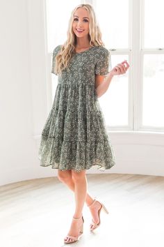 Modest Formal Dresses For Teens, Hoco Dresses Modest, Modest Dresses For Teens, Basic Girl Outfit, Neesees Dresses, Modest Summer Dresses, Cute Modest Outfits, Dark Sage, Modest Dresses Casual