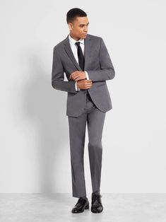 Grey Suit | The Black Tux Grey Suit, Black Tux, Gray Suit, The Grey, Party Looks, Modern Fit, The Black