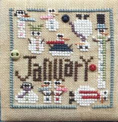 a cross stitch pattern with the words jallipii on it