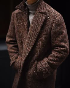 Brown Tweed Jacket Outfit Men, Winter Blazer Outfits Men, Tweed Overcoat Men, Men Wool Coat, Men’s Overcoat, Wool Coat Outfit Men, Wool Suits Men, Classic British Style Men, Mens Suit Jackets