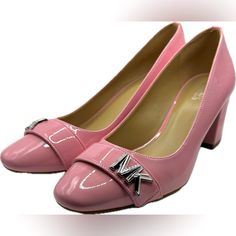 Beautiful Michael Kors Barbie Pink Patten Leather Pump Heels W/Antislip Rubber Soles 7m, Excellent Condition, Never Worn. Feel Free To Ask Me Any Questions! Reasonable Offers Are Always Welcome And Encouraged If You Don’t Like A Price, And I’ll Always Do My Best To Work With You. You Can Bundle 3 Or More Items To Save On Shipping & Receive A 15% Discount On 3 Or More Items As Well. Slip-on Heels With Padded Heel In Patent Leather, Pink Slip-on Heels For Formal Occasions, Pink Medium Width Court Shoes For Formal Occasions, Pink Formal Court Shoes Medium Width, Michael Kors Closed Toe Heels For Spring, Michael Kors Formal Heels With Branded Insole, Formal Michael Kors Heels With Branded Insole, Michael Kors High Heels With Branded Insole, Michael Kors Pointed Toe Heels For Formal Occasions