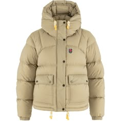 Warm and comfortable  the women's Fjallraven Expedition Crop down jacket will make running your winter errands a breeze. Plus  it has spacious pockets for convenient storage when you're on the go. Fjallraven Women, Insulated Jacket Women, Types Of Insulation, Cropped Jacket, Rei Co-op, Down Jacket, Fossil, The Go, Jackets For Women